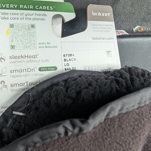 Isotoner Dark Charcoal Gloves